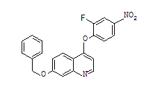 7-芐氧基-4-（2-氟-4-硝基苯氧基）喹啉 CAS號:1394820-97-3